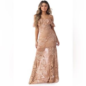SKY NUYRACY MAXI DRESS in Blush Size M NWT